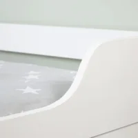 Schubladenbett mit Bettkasten und Schubladen 90×200 – Schlafsofa mit Stauraum – Farbe: Weiß