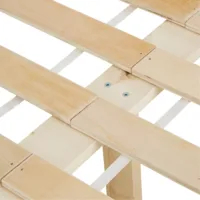 Doppelstockbett 90x200 und 140x200 - Vollholz Etagenbett für Kinder - Farbe: Weiß