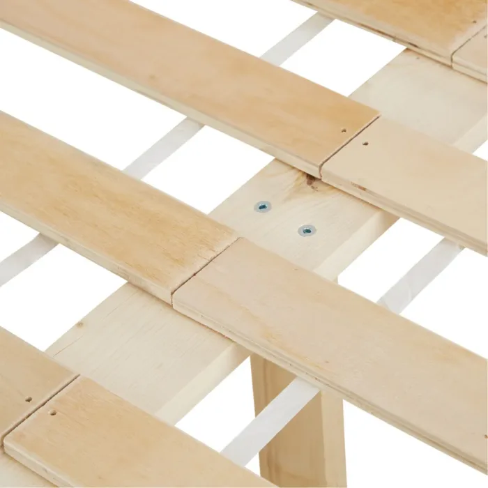 Doppelstockbett 90x200 und 140x200 - Vollholz Etagenbett für Kinder - Farbe: Weiß