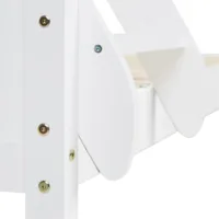 Doppelstockbett 90x200 und 140x200 - Vollholz Etagenbett für Kinder - Farbe: Weiß