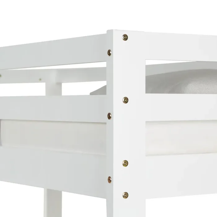 Etagenbett mit Bettschublade - 3x 90x200 - Kinderbett mit drei Schlafplätzen - Farbe: Weiß