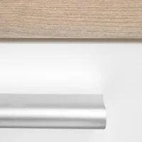 Küchenmöbel 120 cm Breite - Kücheneinheit mit zwei Küchenzeilen - Farbe: Natur-Weiß