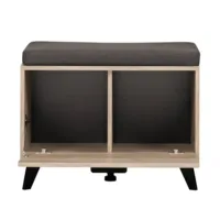 Flurgarderobe Set 5-teilig - Garderobe im Industrial Style – Farbe: Natur Grau