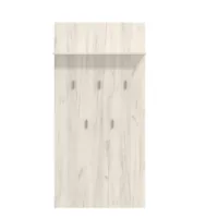 Garderobe Set 5-teilig - Flurgarderobe Shabby Vintage Chic – Farbe: Weiß Grau