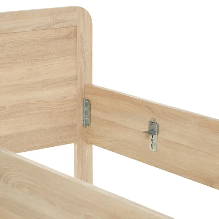 Höhenverstellbares Komfortbett 90x200 - Seniorenbett in Natur