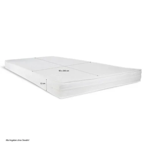Komfortschaummatratze H2 90x200 cm - matratze für Kinder- und Jugendbetten - Matratze in Weiß