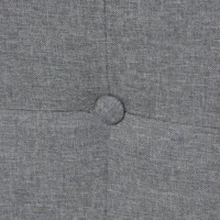 Polsterbett 90x200 mit hohem Kopfrahmen - Einzelbett ohne Matratze - Farbe: Grau