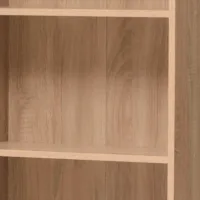 Funktionales Standregal 57 cm Breite - Regal mit fünf Ablagefächern für optimale Organisation - Farbe: Natur