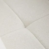 Armlehnensessel mit hellem Boucle`-Stoff - Komfortable praktische Drehstühle - Farbe: Beige Gold