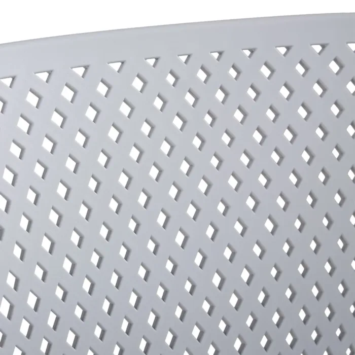 Outdoor-Sessel mit Stapelfunktion - Bequeme wetterbeständige Armlehnensessel - Farbe: Grau