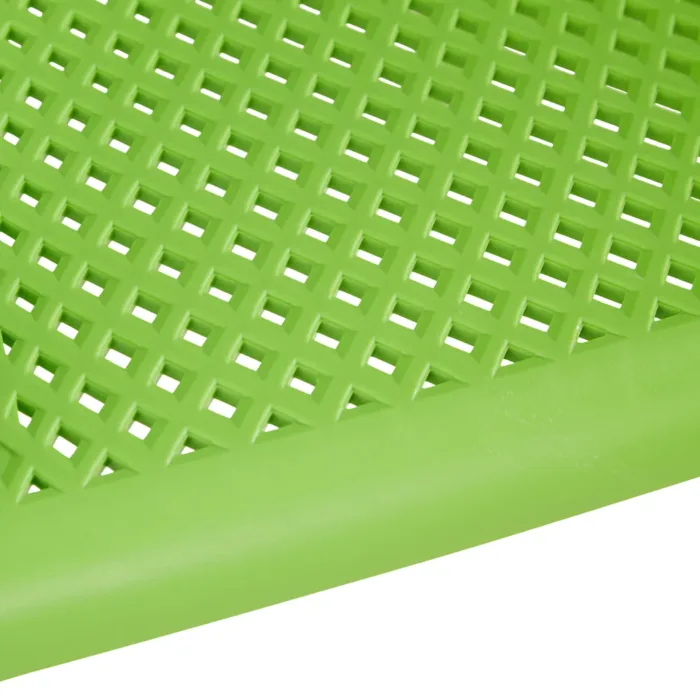 Stapelbare Gartensessel im Set - Wetterfeste bequeme Terrassenstühle mit Armlehnen - Farbe: Grün