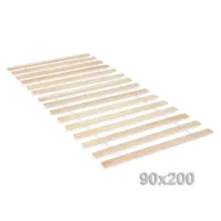 Massivholz Rolllattenrost 90x200 cm - Stabile Unterstützung durch Lattenrost in Natur aus Kiefernholz