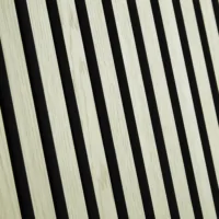Zwei Akustikpaneele für die Schallisolierung 60x120 cm - Dämmende Wandverkleidung in Beige Schwarz