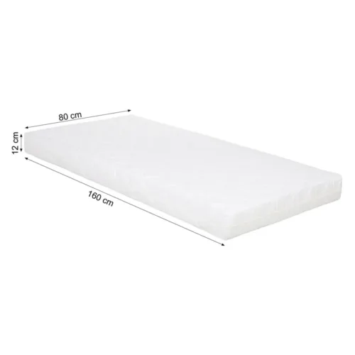 Komfortschaummatratze H2 80x160 cm - Matratze für Kinderbetten - Matratze in Weiß