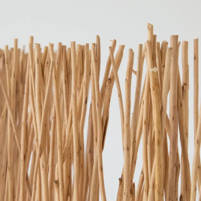 Geprüfte Retourware - Paravent Raumteiler 3-teilig - Weide Naturprodukt Stäbe - 120 cm Breite und 170 cm Höhe - Farbe: Natur – Bild 4