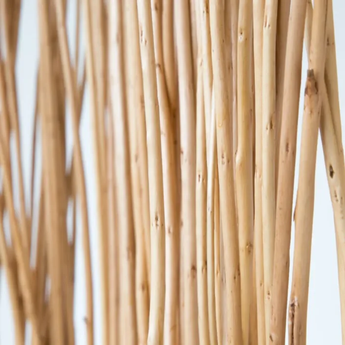 Geprüfte Retourware - Paravent Raumteiler 3-teilig - Weide Naturprodukt Stäbe - 120 cm Breite und 170 cm Höhe - Farbe: Natur – Bild 5