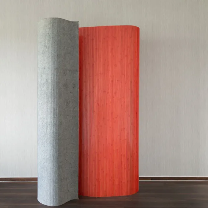 Geprüfte Warenrückläufer - Raumteiler - Paravent - 250 cm Breite und 190 cm Höhe - Farbe: Rot
