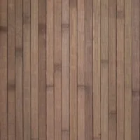 Bambusraumteiler 250 cm Breite 200 cm Höhe - Paravent in Wellenform - Farbe: Dunkelbraun