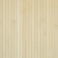 Paravent 250 cm Breite 200 cm Höhe - Raumteiler aus Bambus in Wellenoptik - Farbe: Natur
