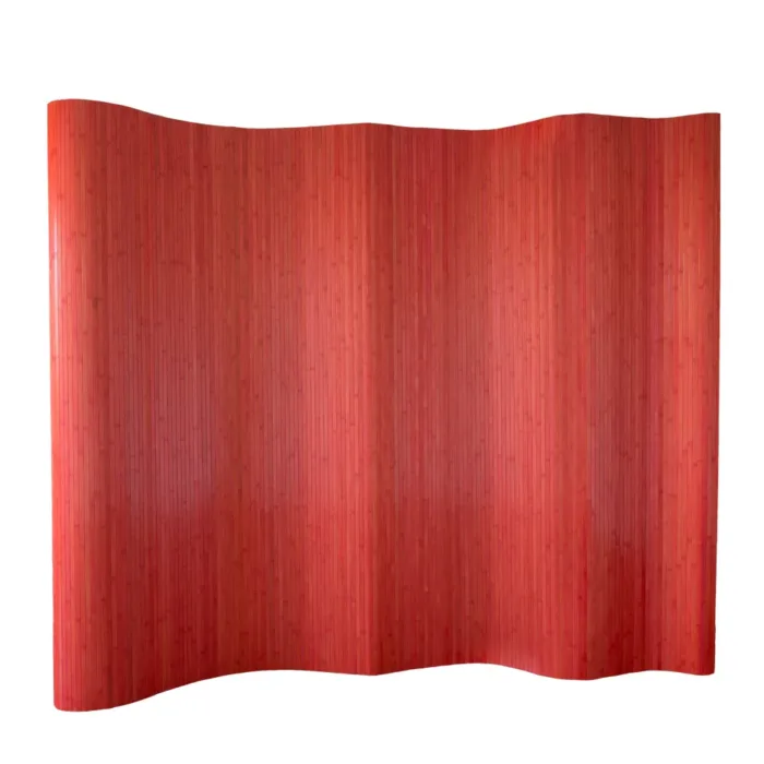 Geprüfte Warenrückläufer - Raumteiler - Paravent - 250 cm Breite und 200 cm Höhe - Farbe: Rot