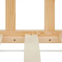 Montessori-Bett für kleine Erkunder - Vollholz-Bodenbett 90x200 für erholsame Zeiten - Farbe: Natur