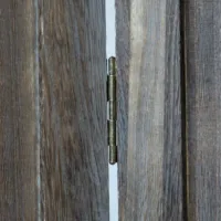 Raumteiler - Paravent 3 teilig aus Holz mit edlen Ornamenten und Verzierungen - Farbe: Braun