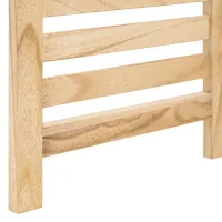 Raumteiler aus Massivholz 120x170 cm - Durchsichtiger Paravent 3 teilig mit offenen Holzstreben - Farbe: Natur