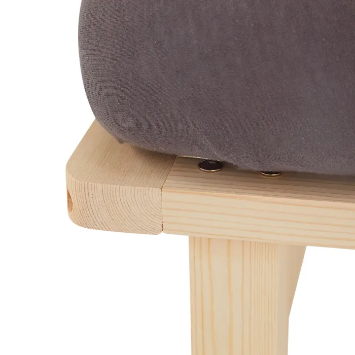 Massivholzbett 100x200 - Palettenbett ohne Kopfteil - Farbe: Natur