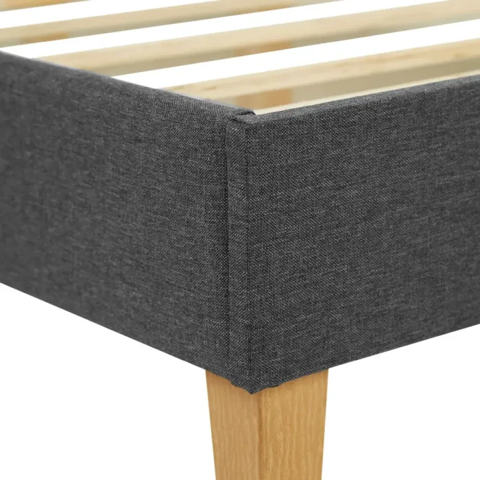 Polsterbett 120x200 - Futonbett ohne Kopfteil - Farbe: Grau