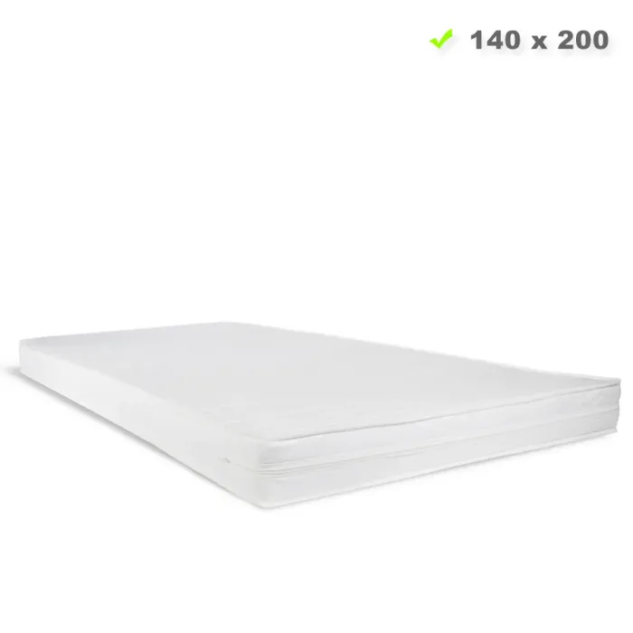 Komfortmatratze 140x200 cm H2 - Matratze in Weiß – Matratze für geruhsamen Schlaf