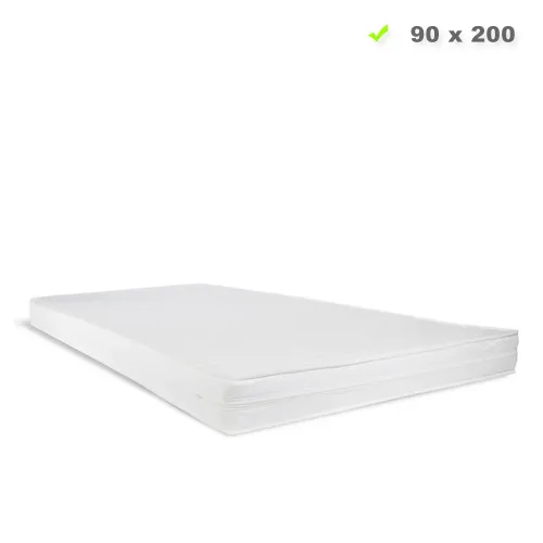 Komfortschaummatratze H2 90x200 cm - matratze für Kinder- und Jugendbetten - Matratze in Weiß