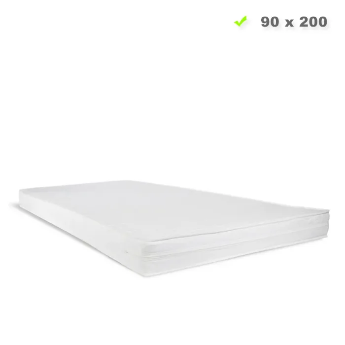 Komfortschaummatratze H2 90x200 cm - matratze für Kinder- und Jugendbetten - Matratze in Weiß