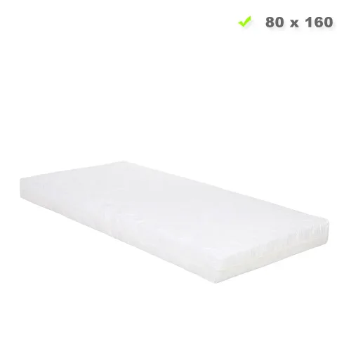 Komfortschaummatratze H2 80x160 cm - Matratze für Kinderbetten - Matratze in Weiß
