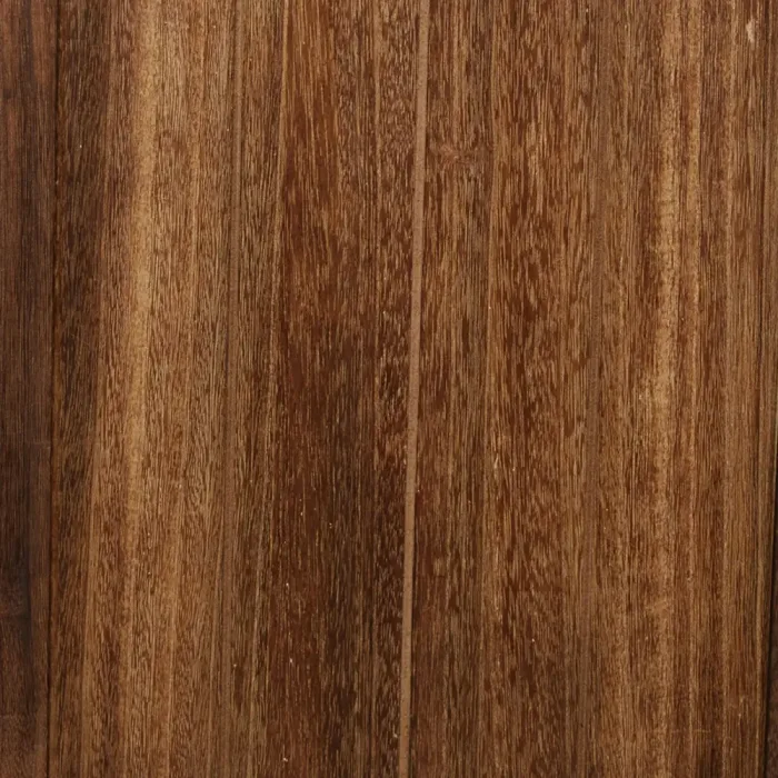 Raumteiler mit Holzpaneelen 120x170 cm - Paravent 3 teilig aus Holz und einem Kunststoffgeflecht - Farbe: Braun Dunkelbraun