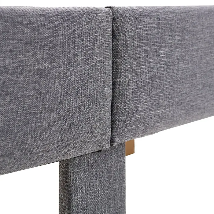 Polsterbett 120x200 - Futonbett ohne Kopfteil - Farbe: Grau