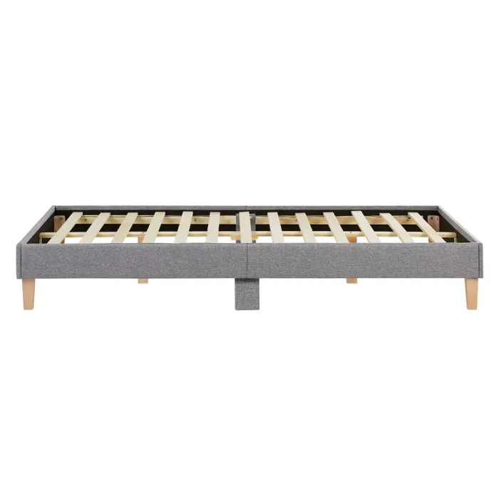 Polsterbett 120x200 - Futonbett ohne Kopfteil - Farbe: Grau