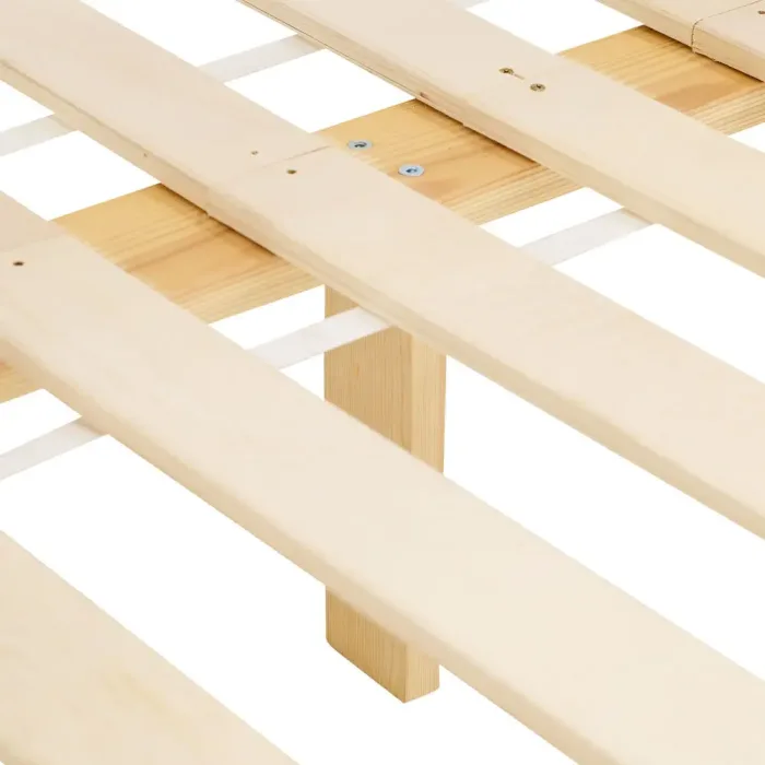 Doppelstockbett 90x200 und 140x200 - Vollholz Etagenbett für Kinder - Farbe: Weiß